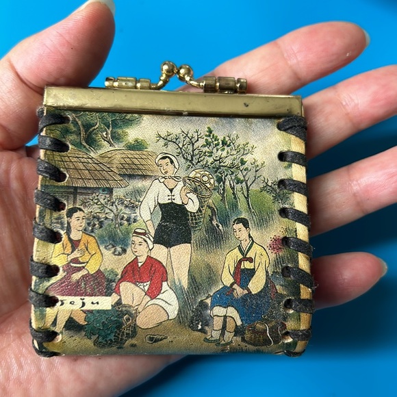 🖤Vtg KOREA JEJU ISLAND souvenir coin wallet - Picture 11 of 13